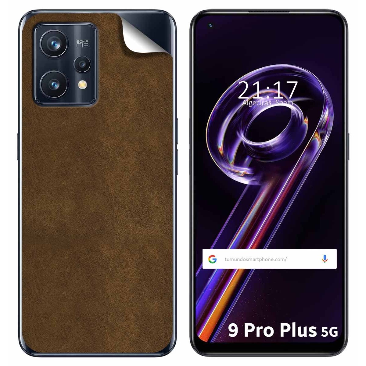 Pegatina Vinilo Autoadhesiva Textura Piel para Realme 9 Pro Plus 5G