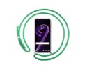 Funda Colgante Transparente para Realme 9 Pro 5G con Cordon Verde Agua