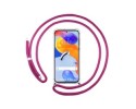 Funda Colgante Transparente para Xiaomi Redmi Note 11 Pro / 11 Pro 5G con Cordon Rosa Fucsia