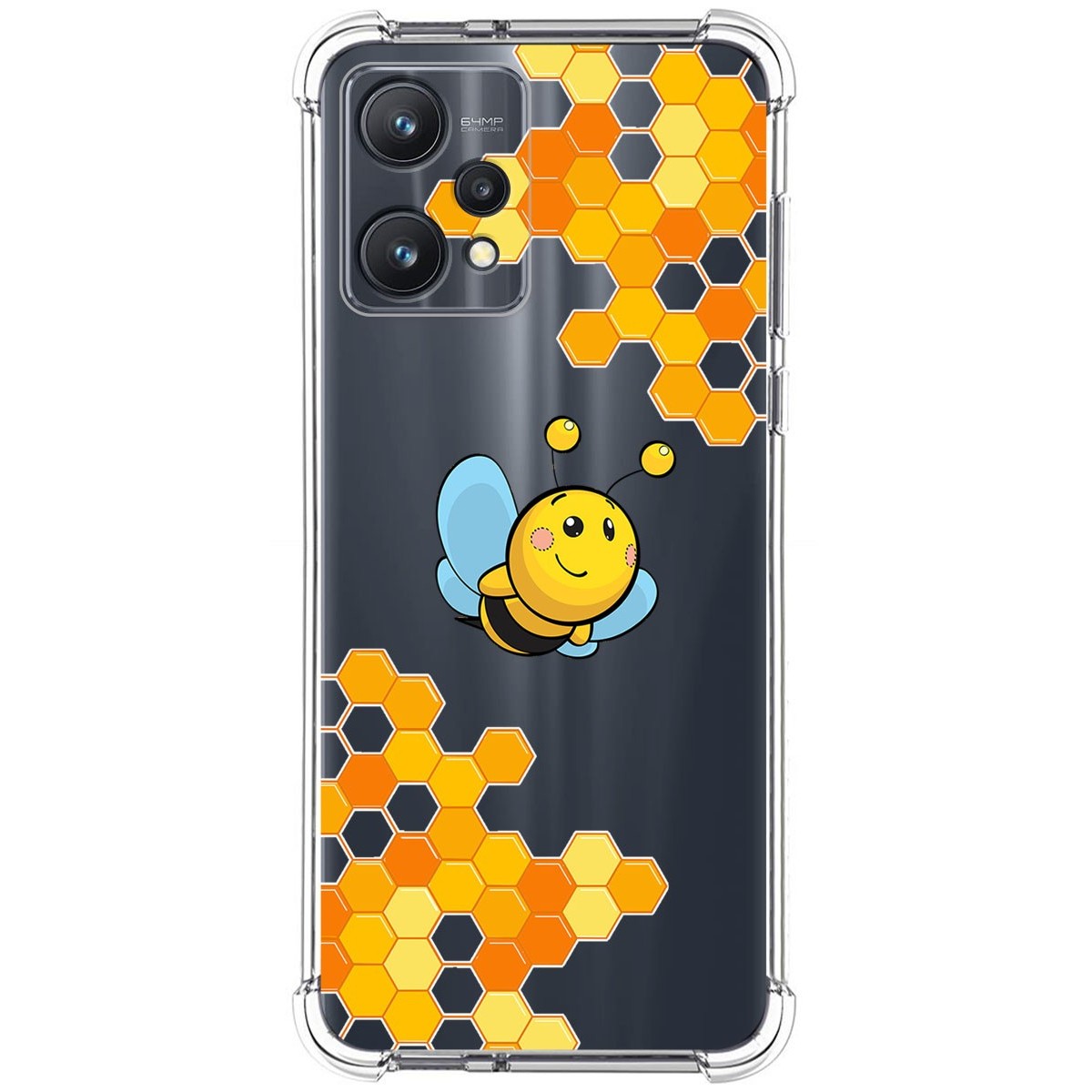 Funda Silicona Antigolpes para Realme 9 Pro 5G diseño Abeja Dibujos