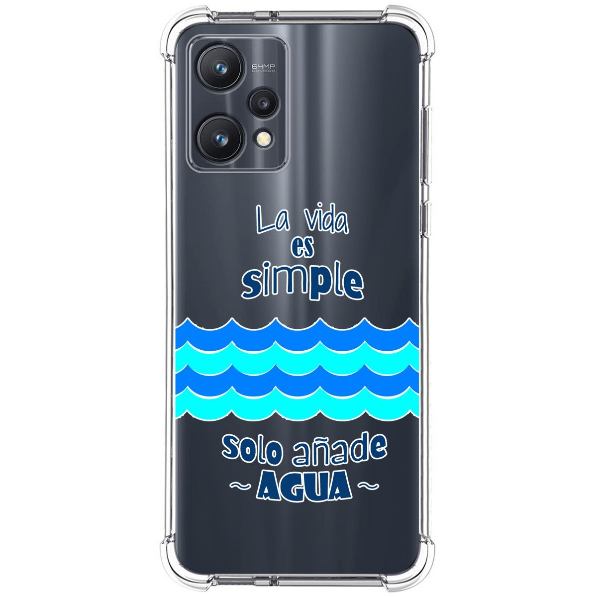 Funda Silicona Antigolpes para Realme 9 Pro 5G diseño Agua Dibujos