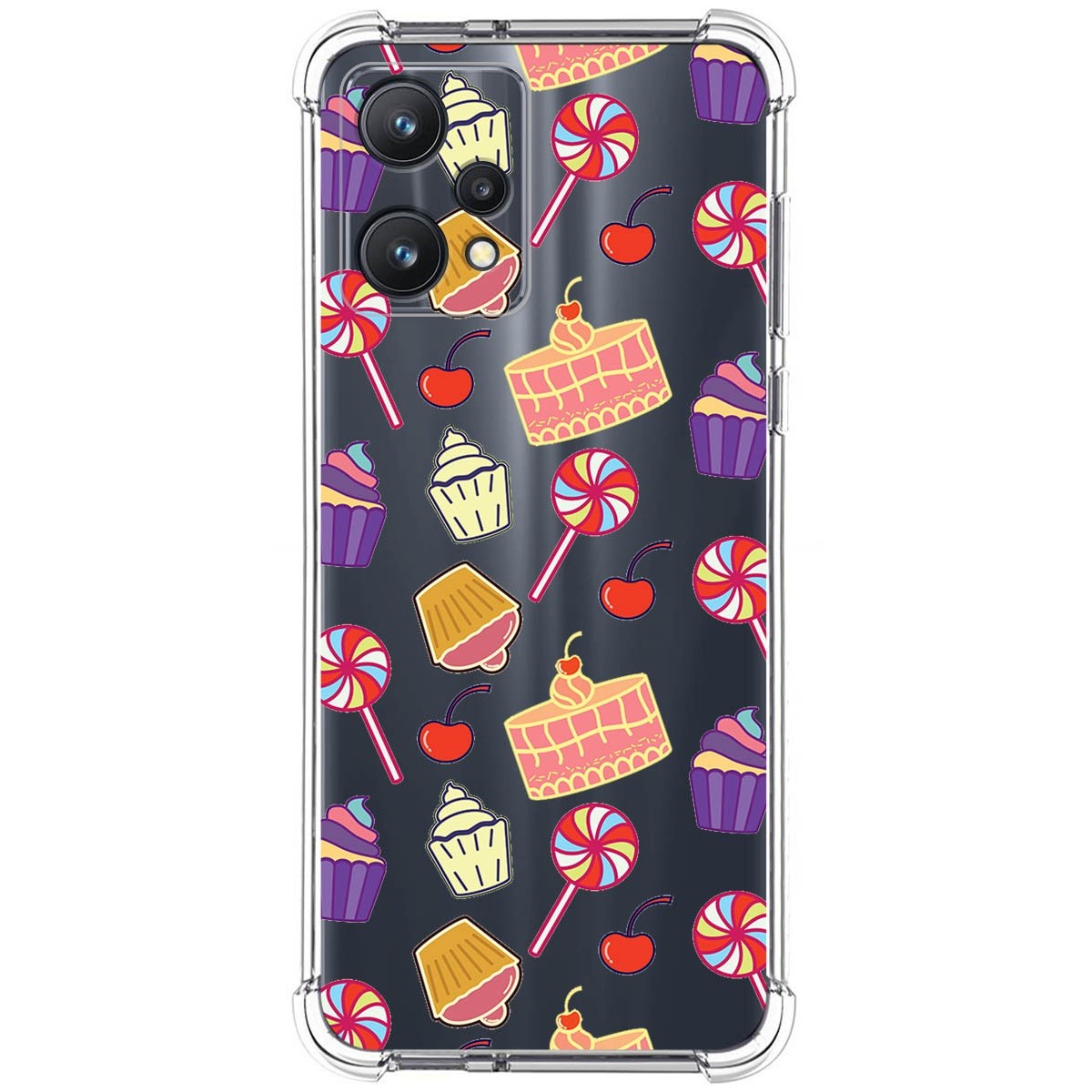 Funda Silicona Antigolpes para Realme 9 Pro 5G diseño Dulces 01 Dibujos