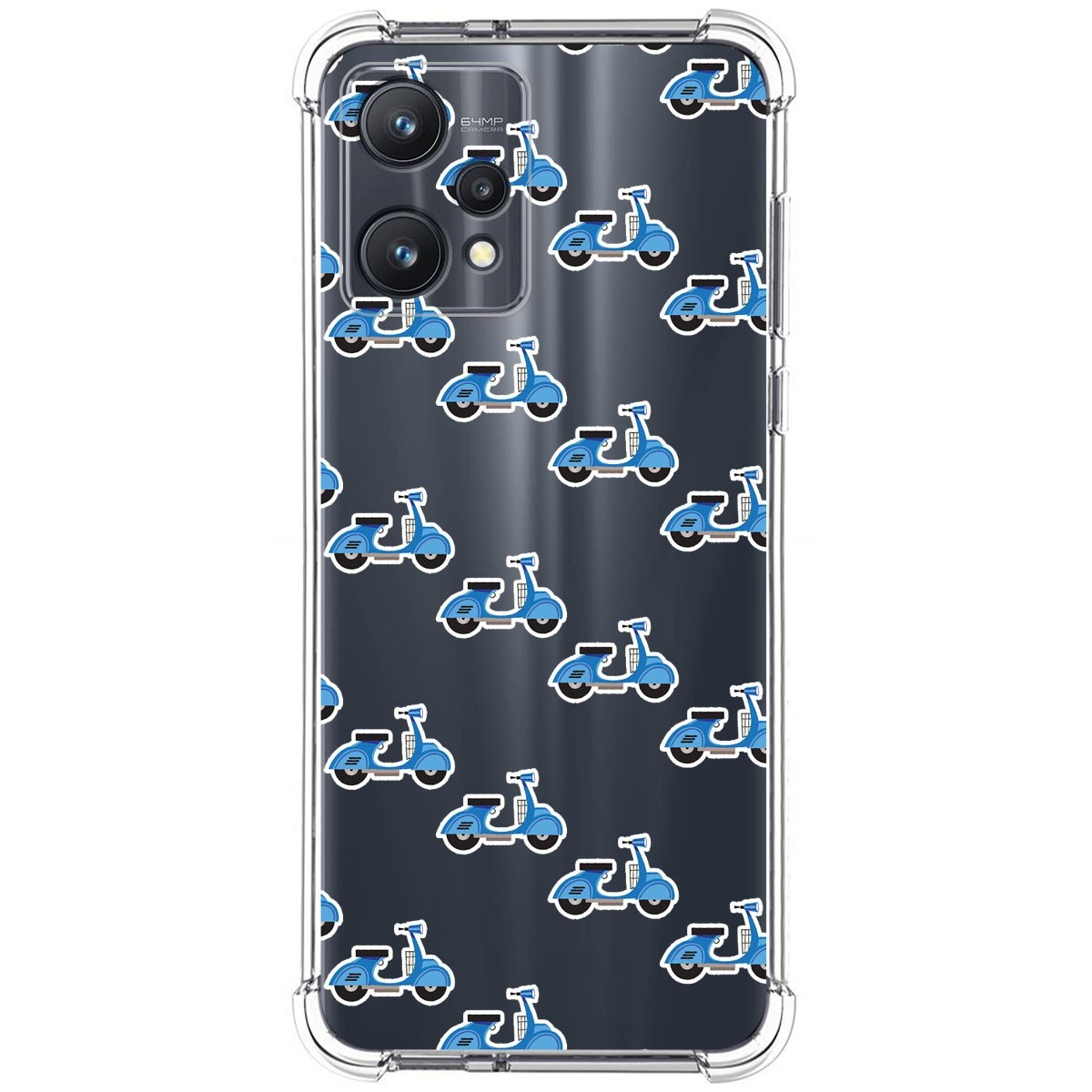 Funda Silicona Antigolpes para Realme 9 Pro 5G diseño Scooter Dibujos