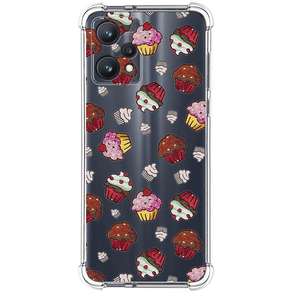 Funda Silicona Antigolpes para Realme 9 Pro 5G diseño Muffins Dibujos
