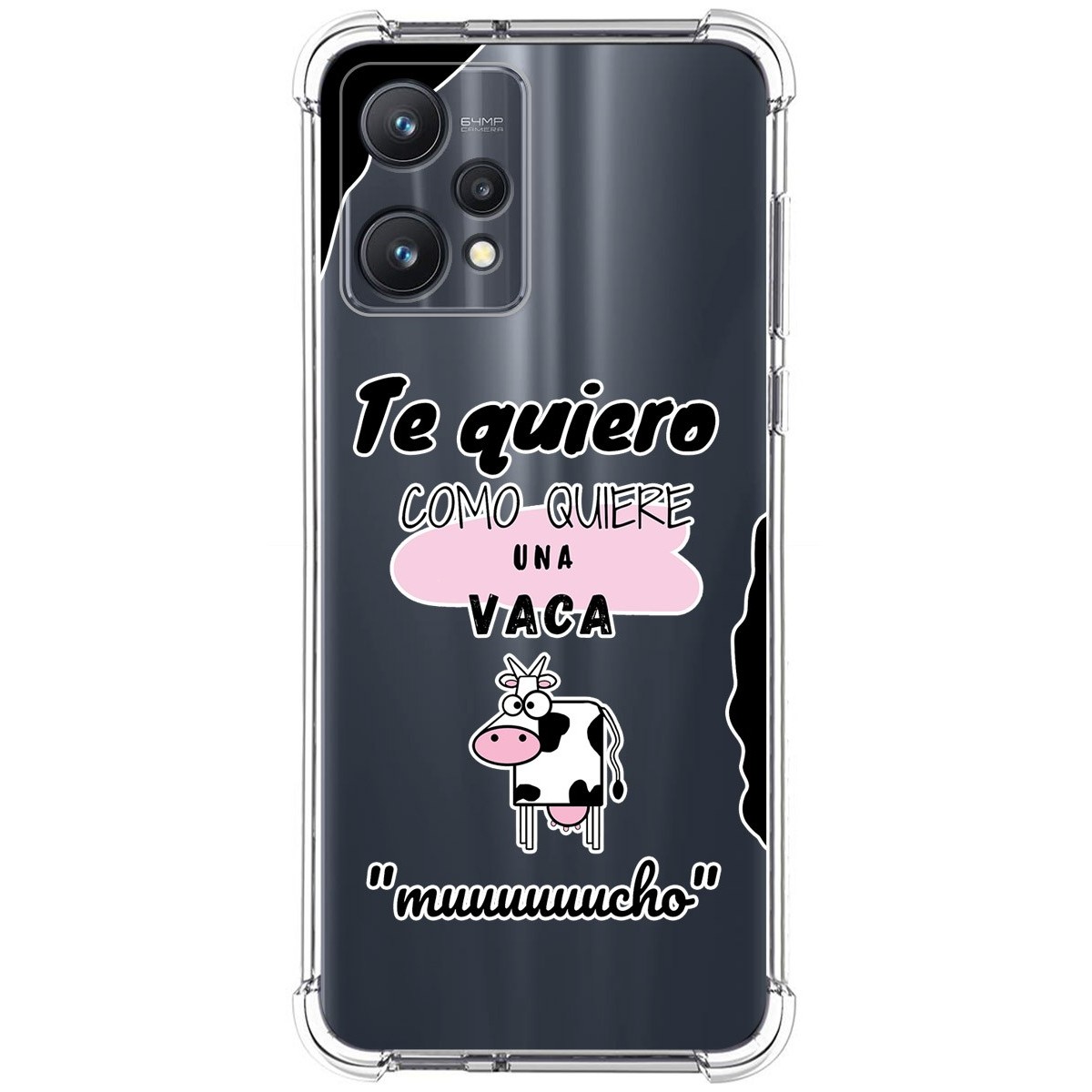 Funda Silicona Antigolpes para Realme 9 Pro 5G diseño Vaca Dibujos