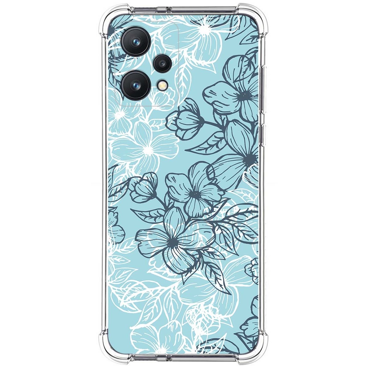 Funda Silicona Antigolpes para Realme 9 Pro 5G diseño Flores 03 Dibujos