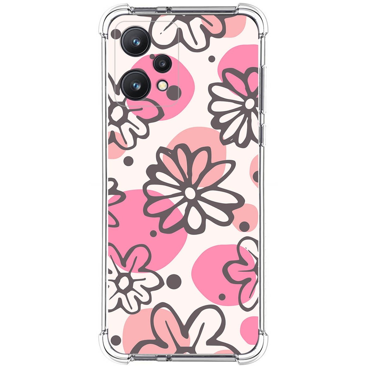 Funda Silicona Antigolpes para Realme 9 Pro 5G diseño Flores 09 Dibujos