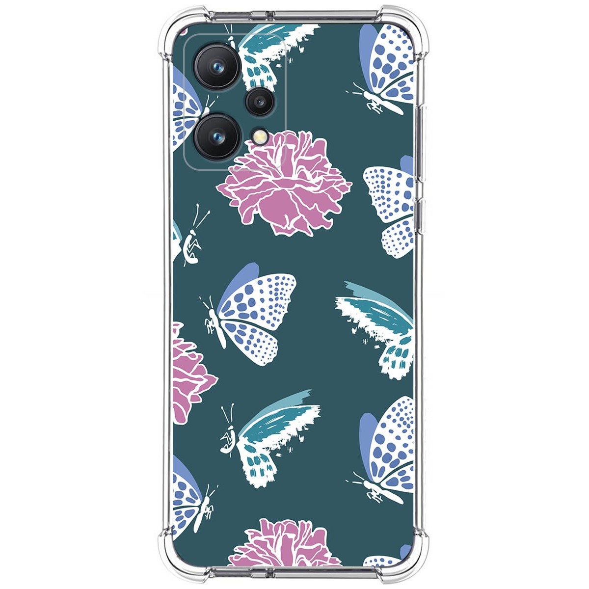 Funda Silicona Antigolpes para Realme 9 Pro 5G diseño Flores 10 Dibujos