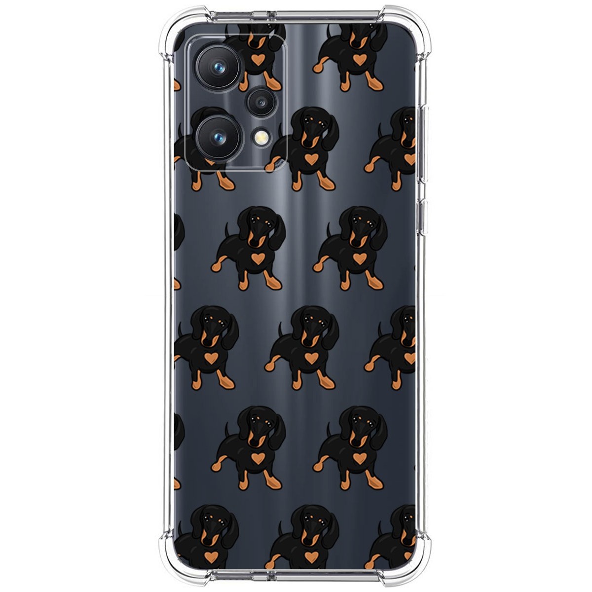 Funda Silicona Antigolpes para Realme 9 Pro 5G diseño Perros 10 Dibujos