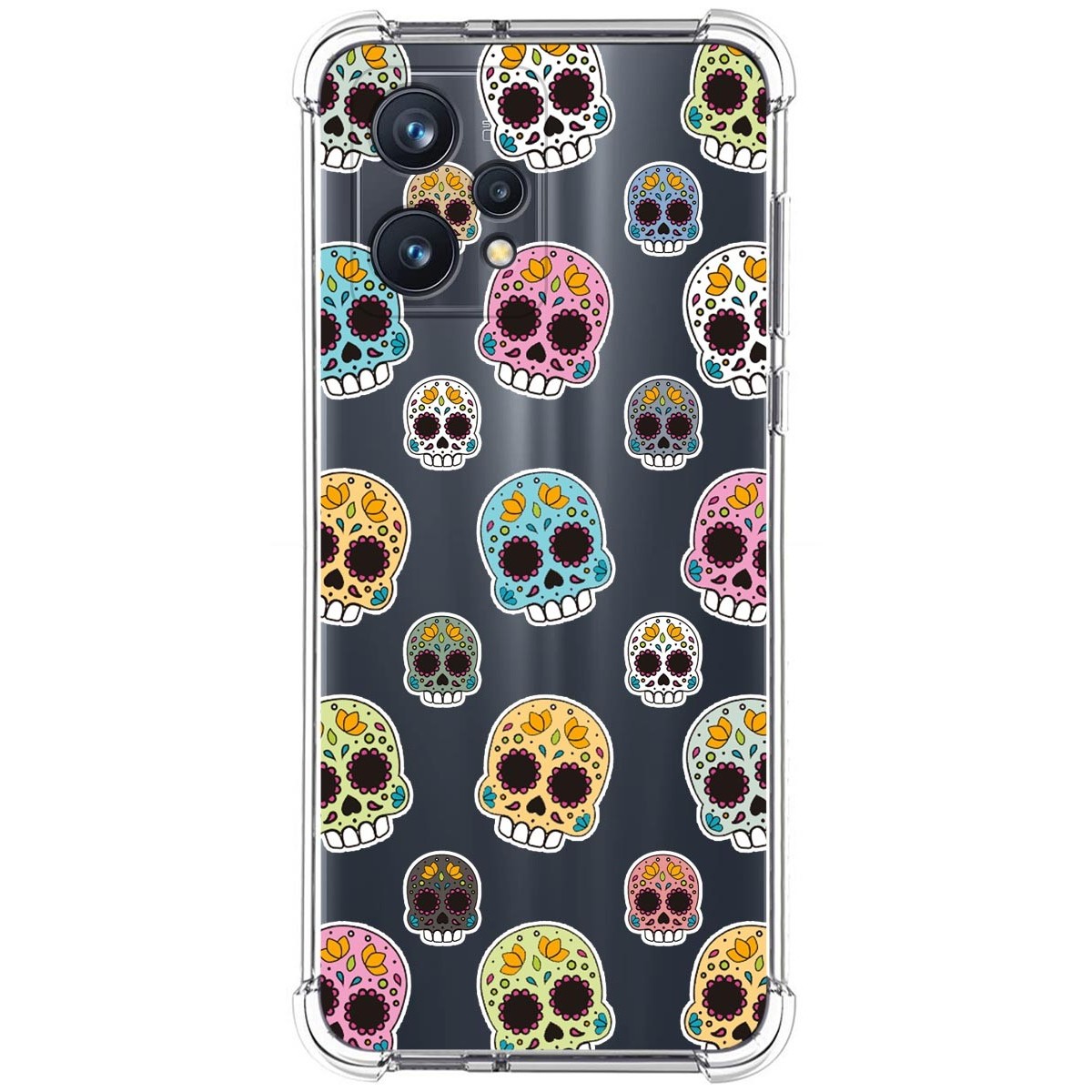 Funda Silicona Antigolpes para Realme 9 Pro Plus 5G diseño Catrina Dibujos