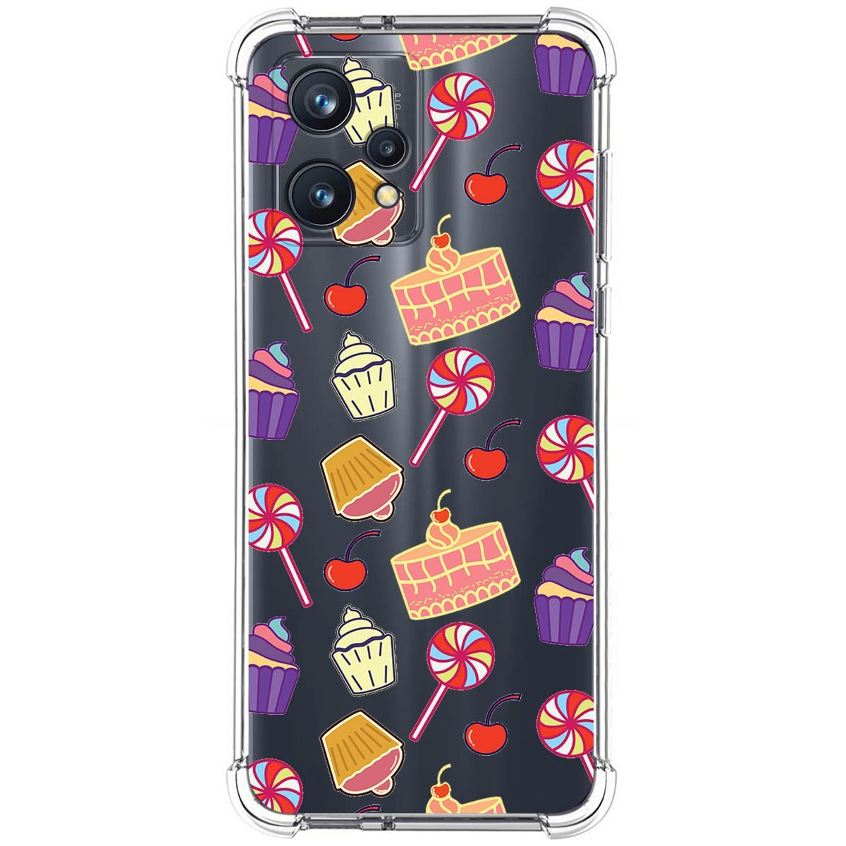 Funda Silicona Antigolpes para Realme 9 Pro Plus 5G diseño Dulces 01 Dibujos