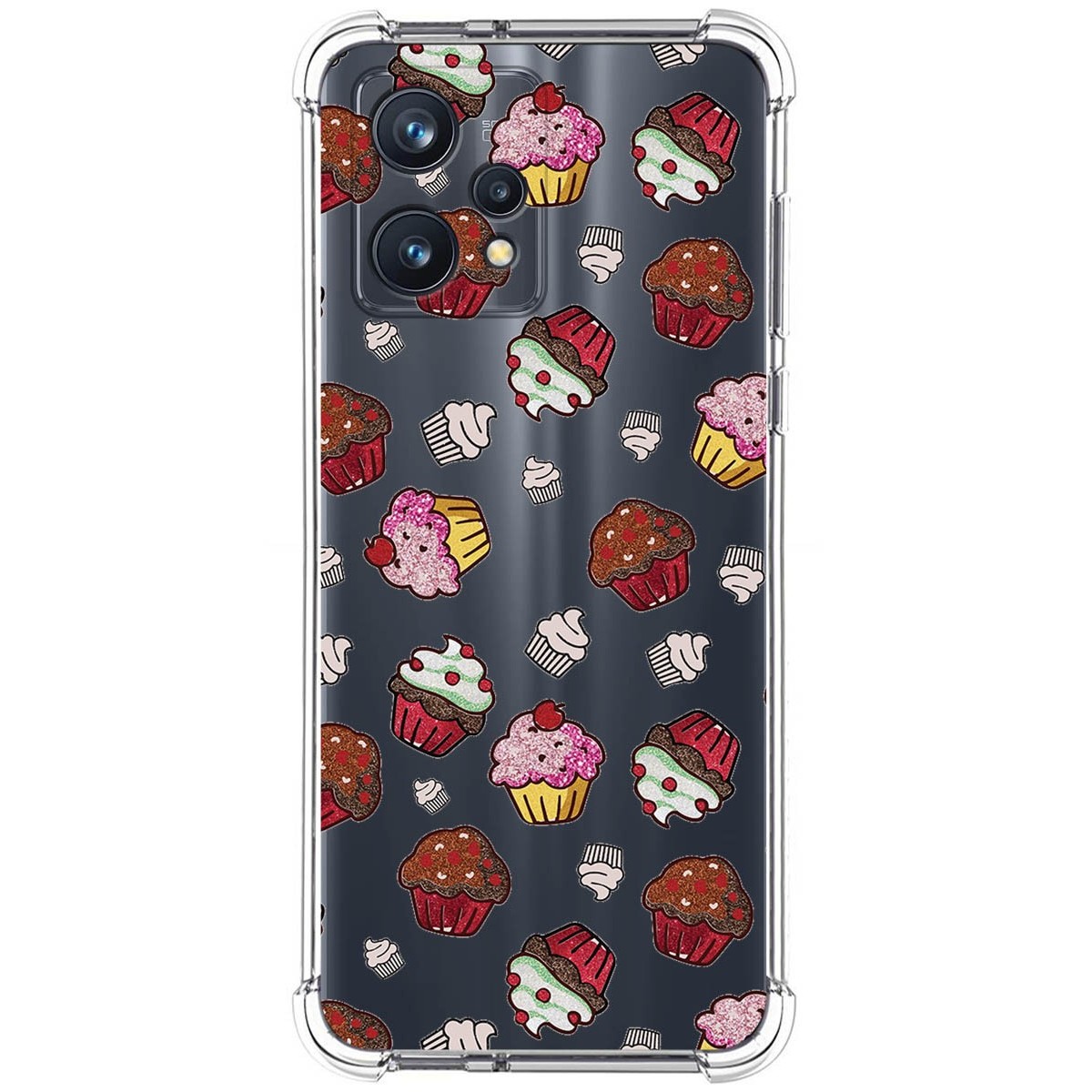 Funda Silicona Antigolpes para Realme 9 Pro Plus 5G diseño Muffins Dibujos