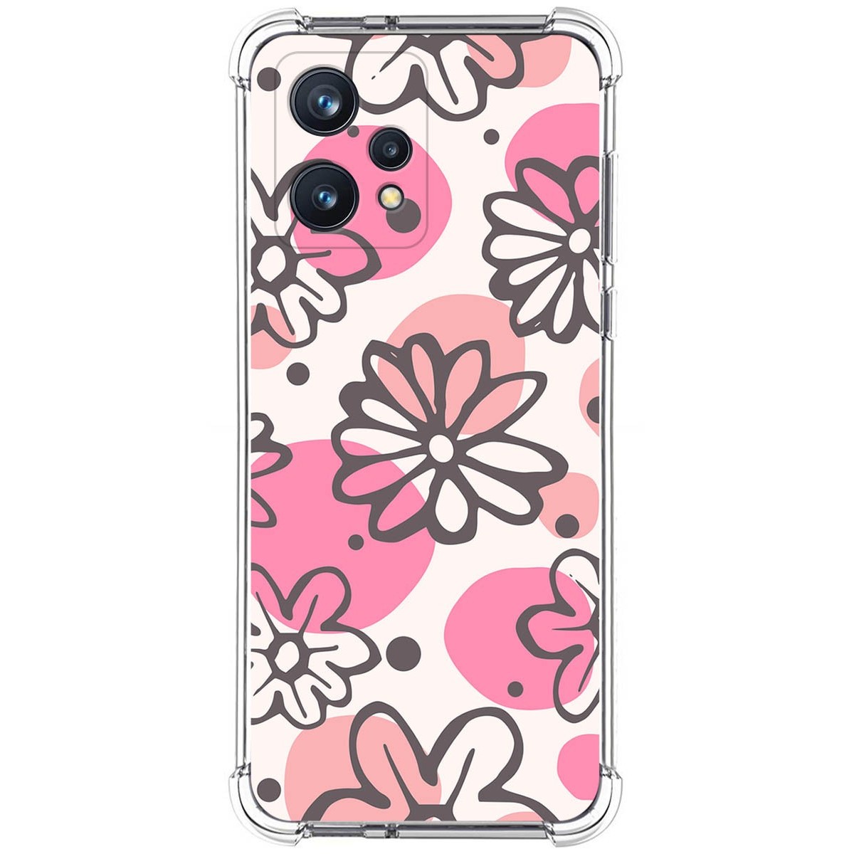 Funda Silicona Antigolpes para Realme 9 Pro Plus 5G diseño Flores 09 Dibujos