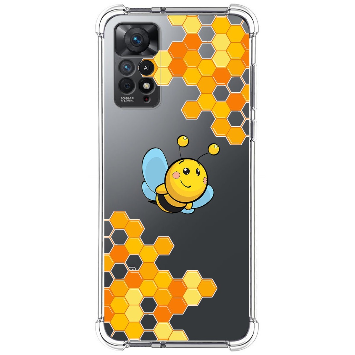 Funda Silicona Antigolpes para Xiaomi Redmi Note 11 Pro / 11 Pro 5G diseño Abeja Dibujos