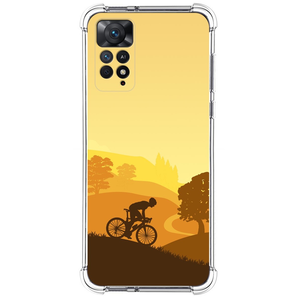Funda Silicona Antigolpes para Xiaomi Redmi Note 11 Pro / 11 Pro 5G diseño Ciclista Dibujos
