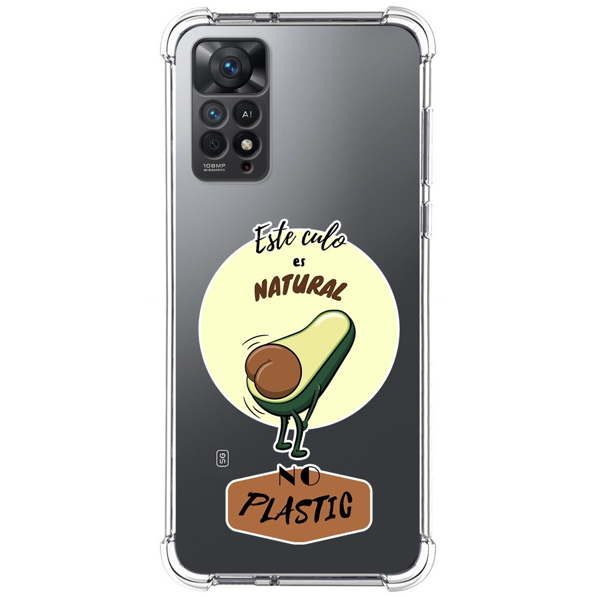 Funda Silicona Antigolpes para Xiaomi Redmi Note 11 Pro / 11 Pro 5G diseño Culo Natural Dibujos