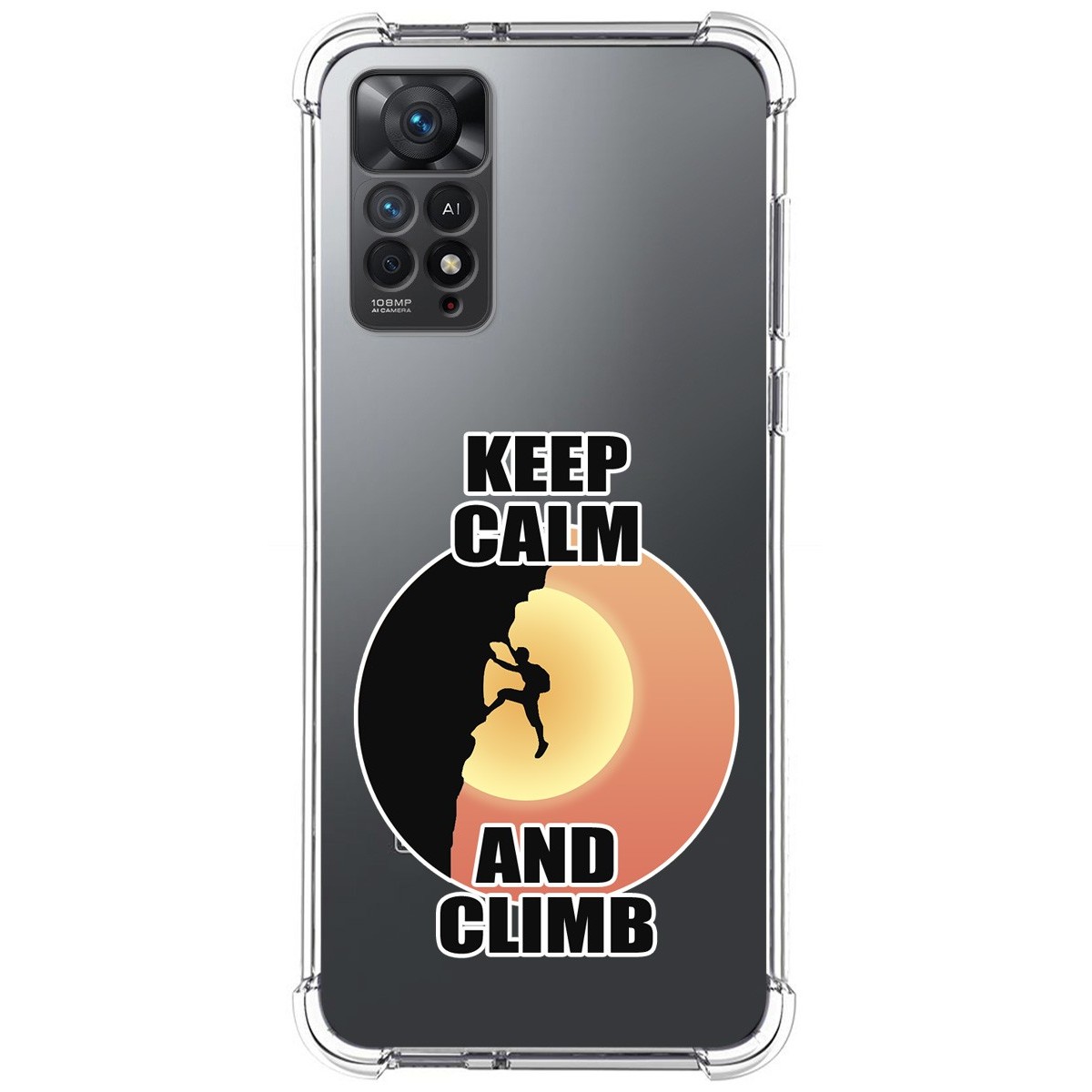 Funda Silicona Antigolpes para Xiaomi Redmi Note 11 Pro / 11 Pro 5G diseño Hombre Escalada Dibujos