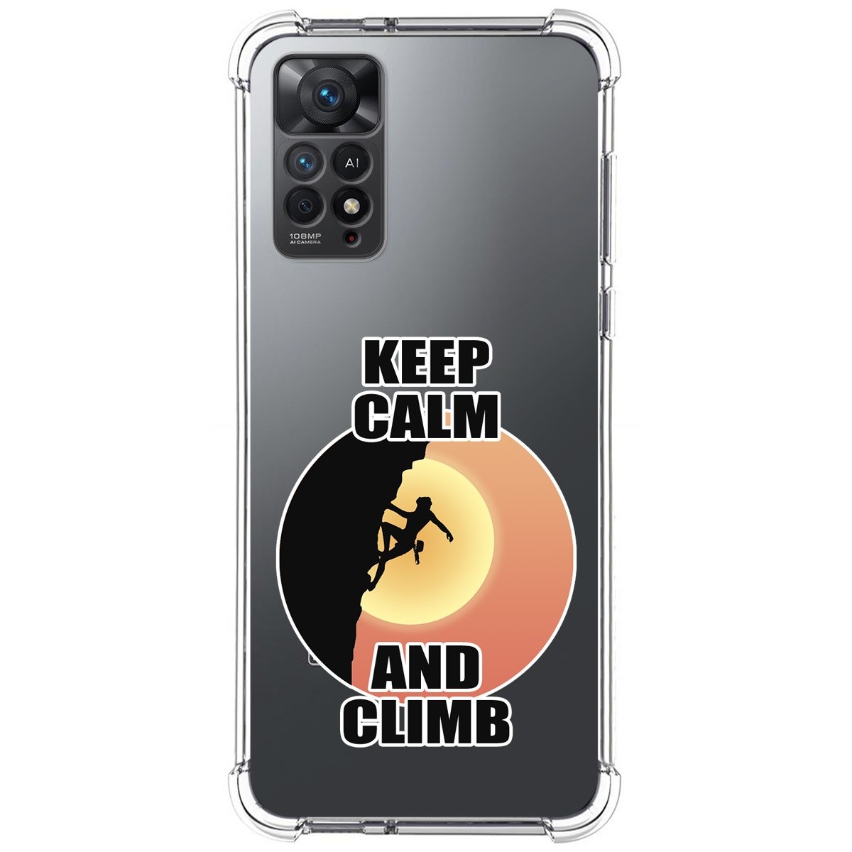 Funda Silicona Antigolpes para Xiaomi Redmi Note 11 Pro / 11 Pro 5G diseño Mujer Escalada Dibujos