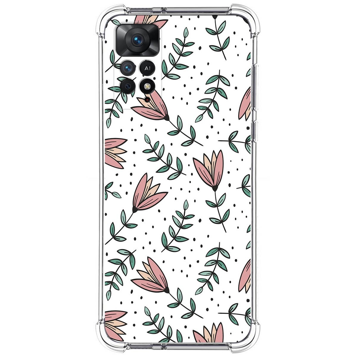 Funda Silicona Antigolpes para Xiaomi Redmi Note 11 Pro / 11 Pro 5G diseño Flores 01 Dibujos