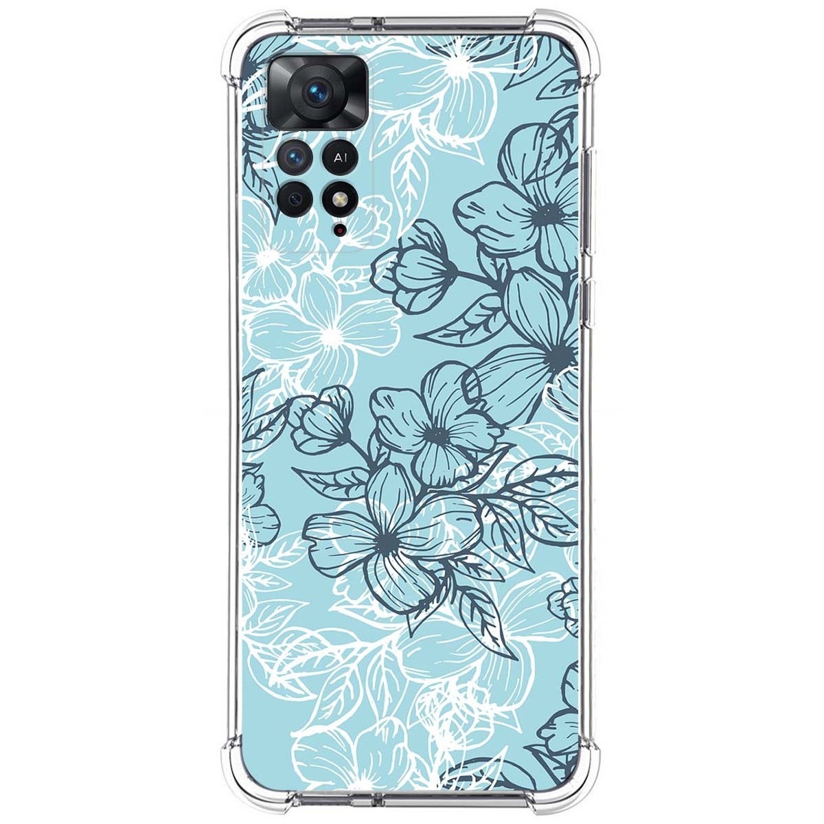 Funda Silicona Antigolpes para Xiaomi Redmi Note 11 Pro / 11 Pro 5G diseño Flores 03 Dibujos