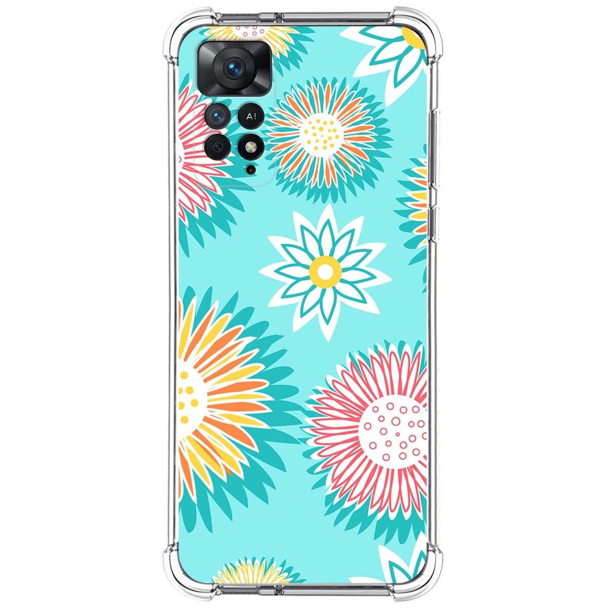 Funda Silicona Antigolpes para Xiaomi Redmi Note 11 Pro / 11 Pro 5G diseño Flores 05 Dibujos