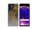 Funda Silicona Transparente para Oppo Find X5 Lite 5G diseño Hojas Dibujos