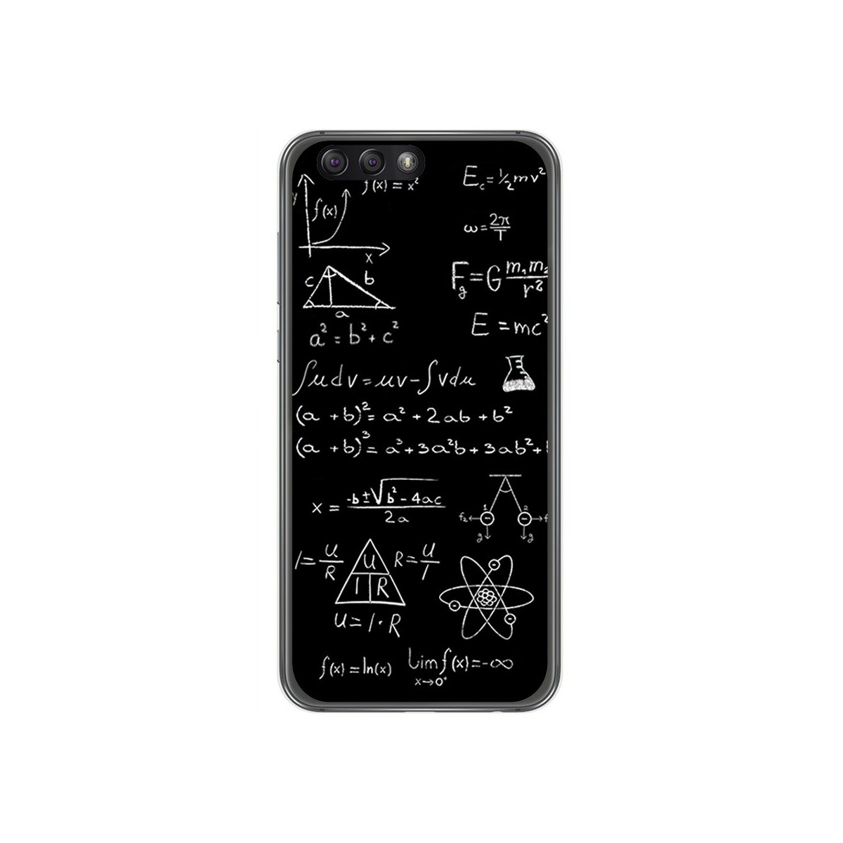 Funda Gel Tpu para Asus Zenfone 4 5.5" Ze554Kl Diseño Formulas Dibujos