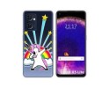 Funda Silicona Transparente para Oppo Find X5 Lite 5G diseño Unicornio Dibujos