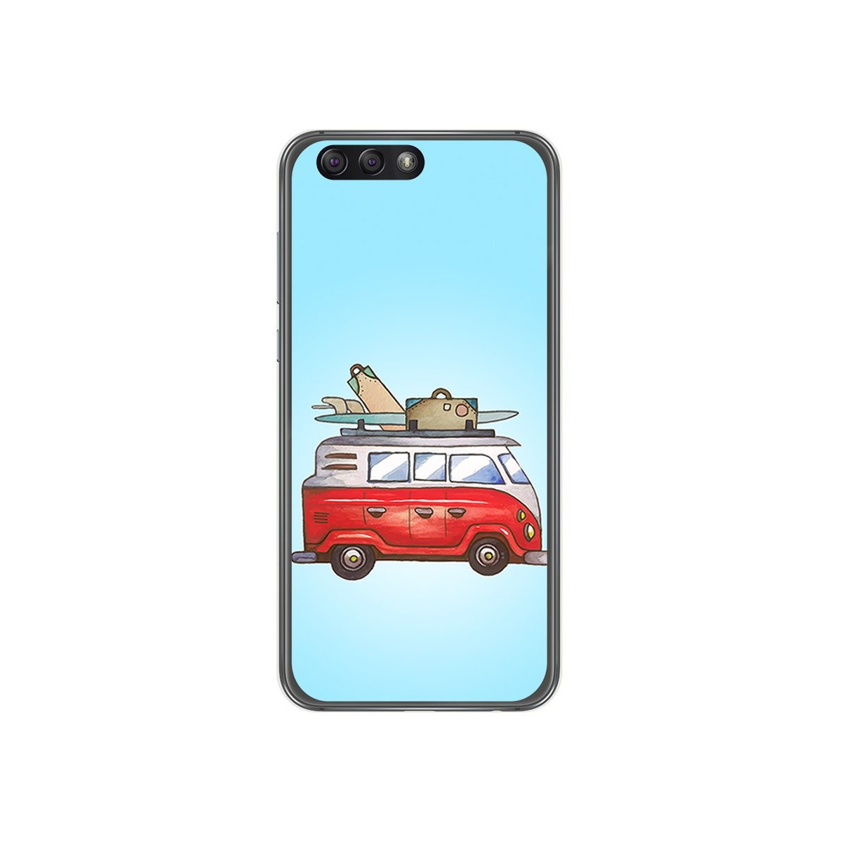 Funda Gel Tpu para Asus Zenfone 4 5.5" Ze554Kl Diseño Furgoneta Dibujos