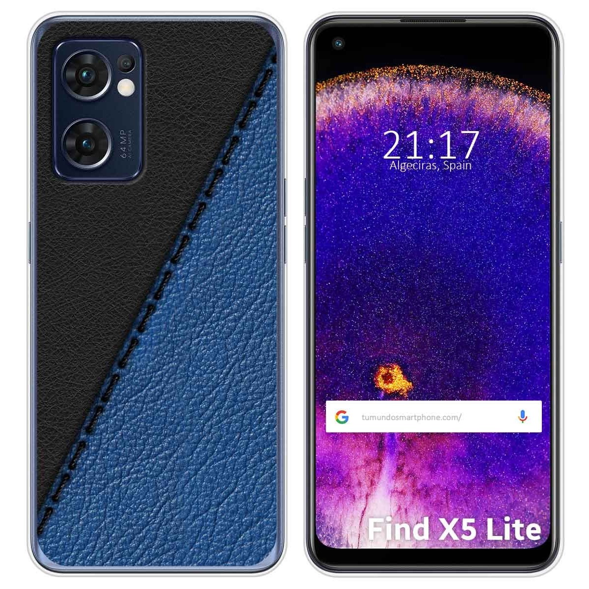 Funda Silicona para Oppo Find X5 Lite 5G diseño Cuero 02 Dibujos