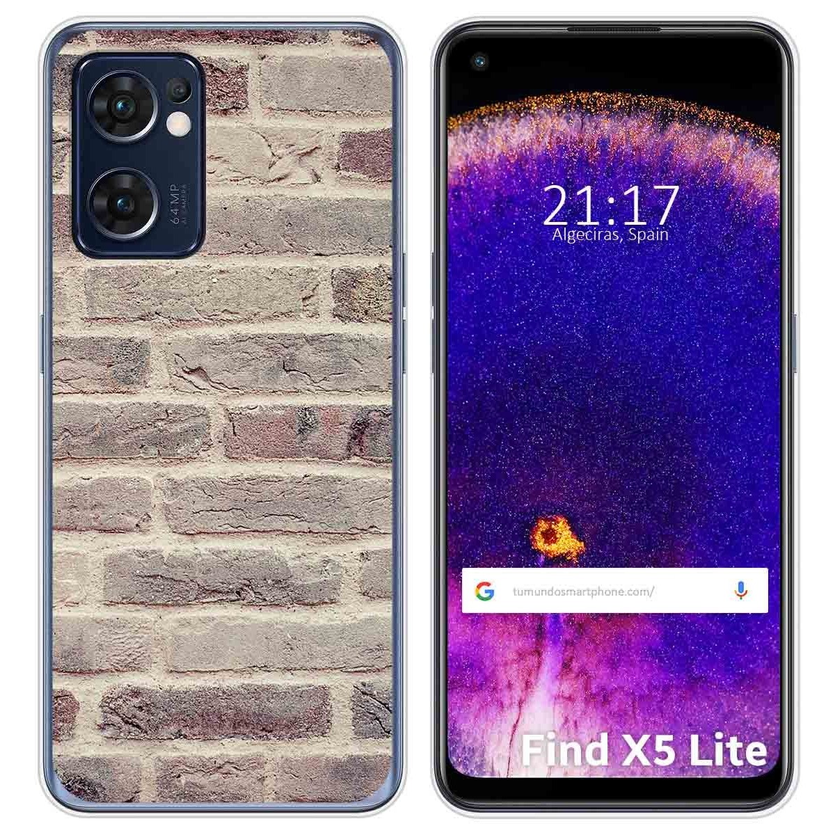 Funda Silicona para Oppo Find X5 Lite 5G diseño Ladrillo 01 Dibujos