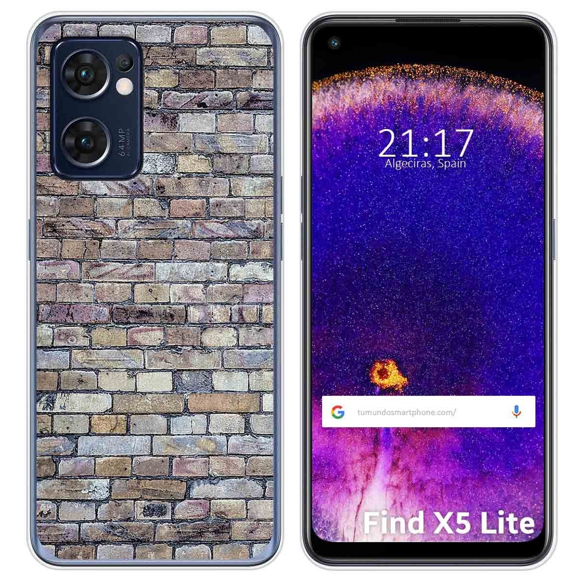 Funda Silicona para Oppo Find X5 Lite 5G diseño Ladrillo 02 Dibujos