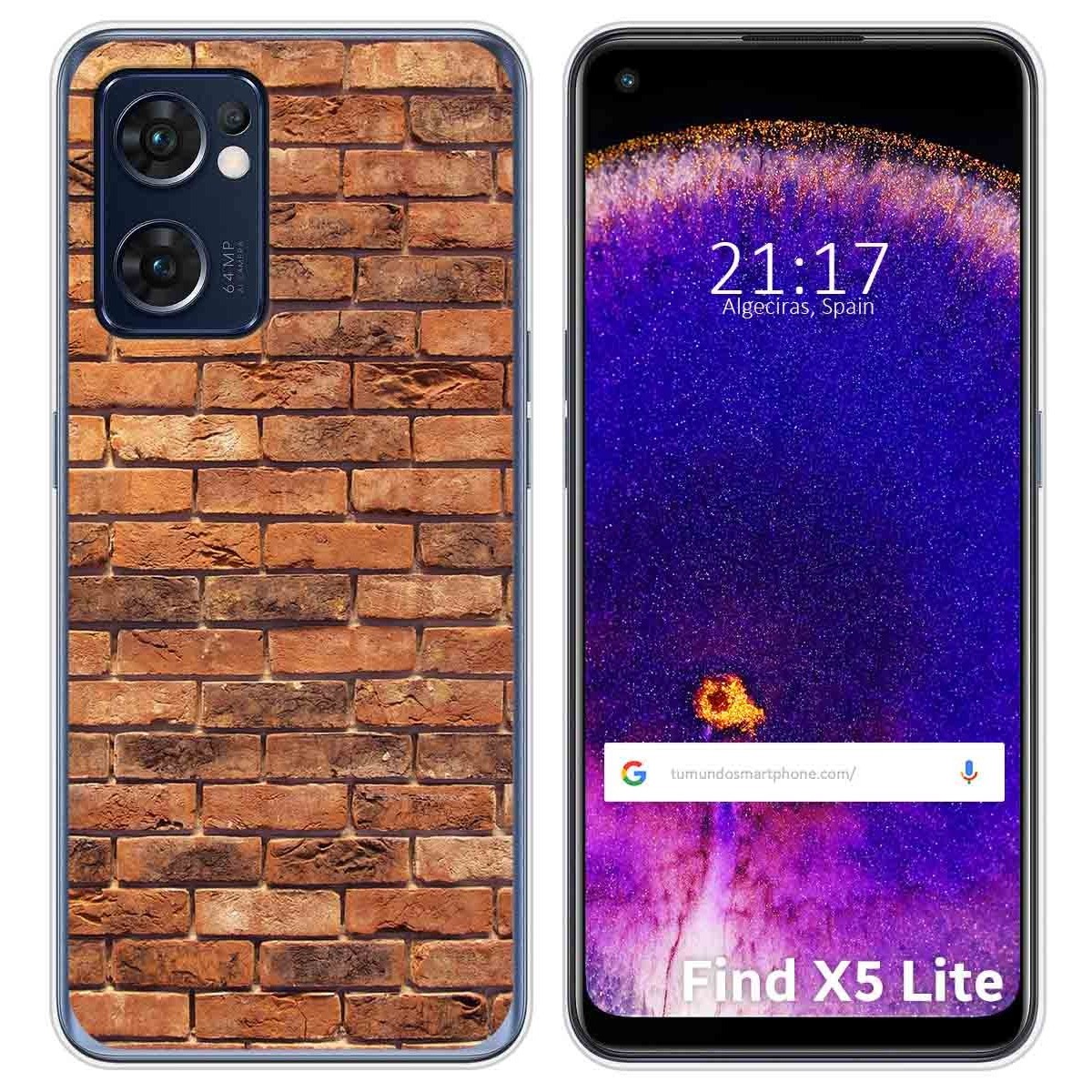 Funda Silicona para Oppo Find X5 Lite 5G diseño Ladrillo 04 Dibujos