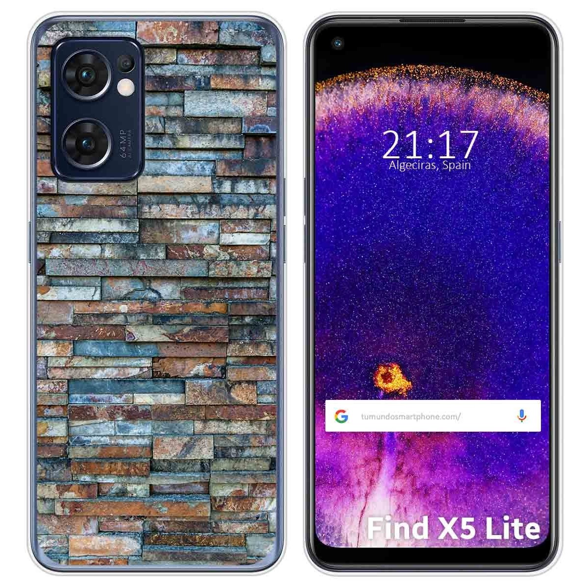 Funda Silicona para Oppo Find X5 Lite 5G diseño Ladrillo 05 Dibujos