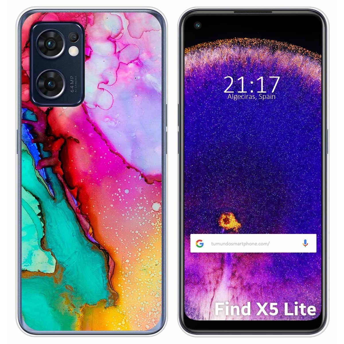 Funda Silicona para Oppo Find X5 Lite 5G diseño Mármol 15 Dibujos
