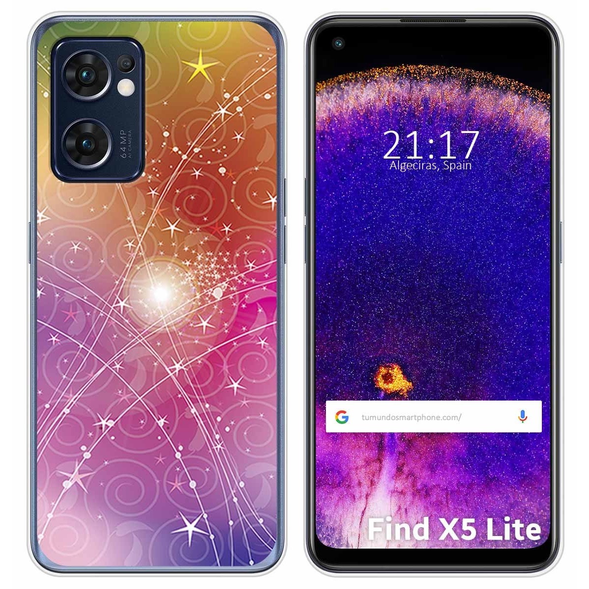 Funda Silicona para Oppo Find X5 Lite 5G diseño Abstracto Dibujos