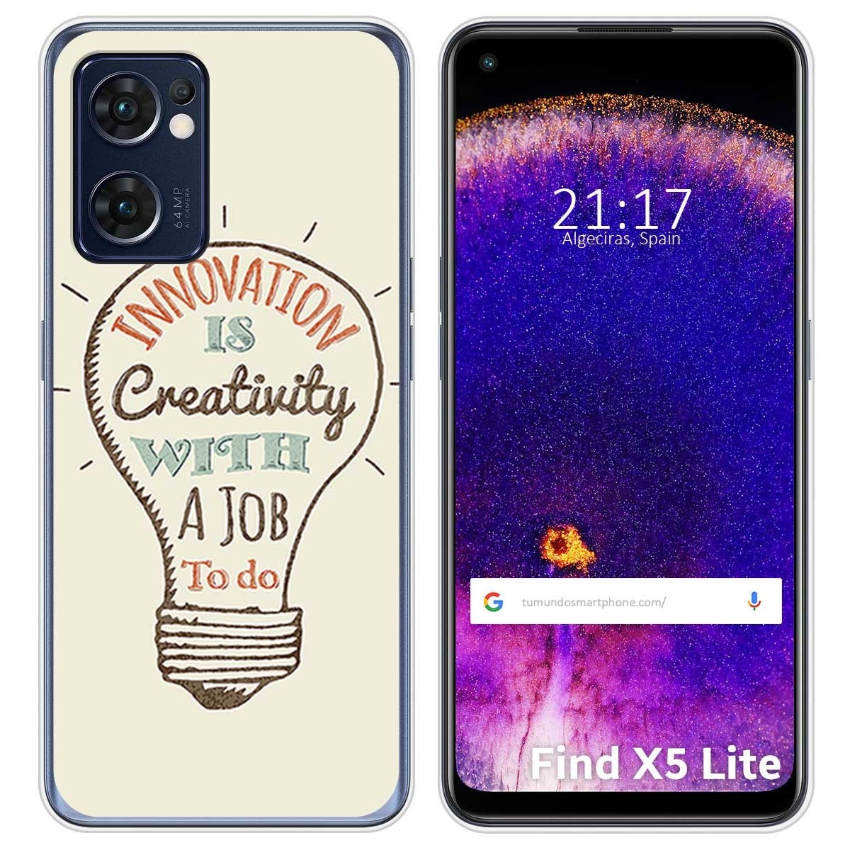 Funda Silicona para Oppo Find X5 Lite 5G diseño Creativity Dibujos