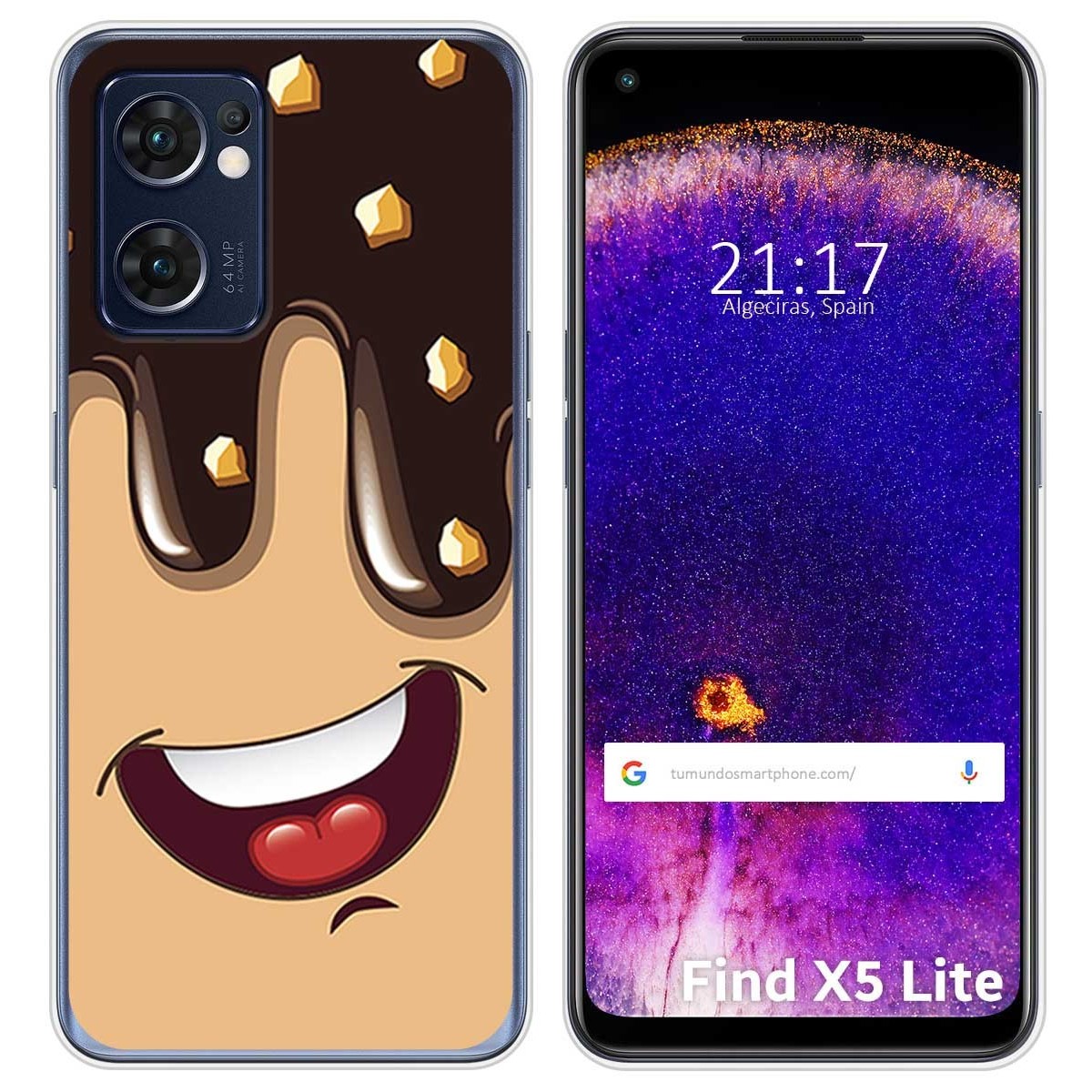 Funda Silicona para Oppo Find X5 Lite 5G diseño Helado Chocolate Dibujos