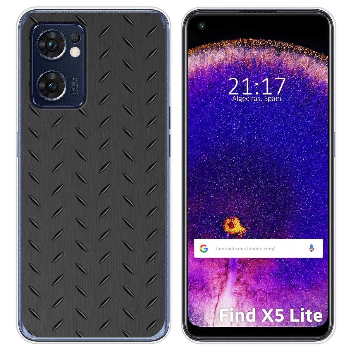 Funda Silicona para Oppo Find X5 Lite 5G diseño Metal Dibujos