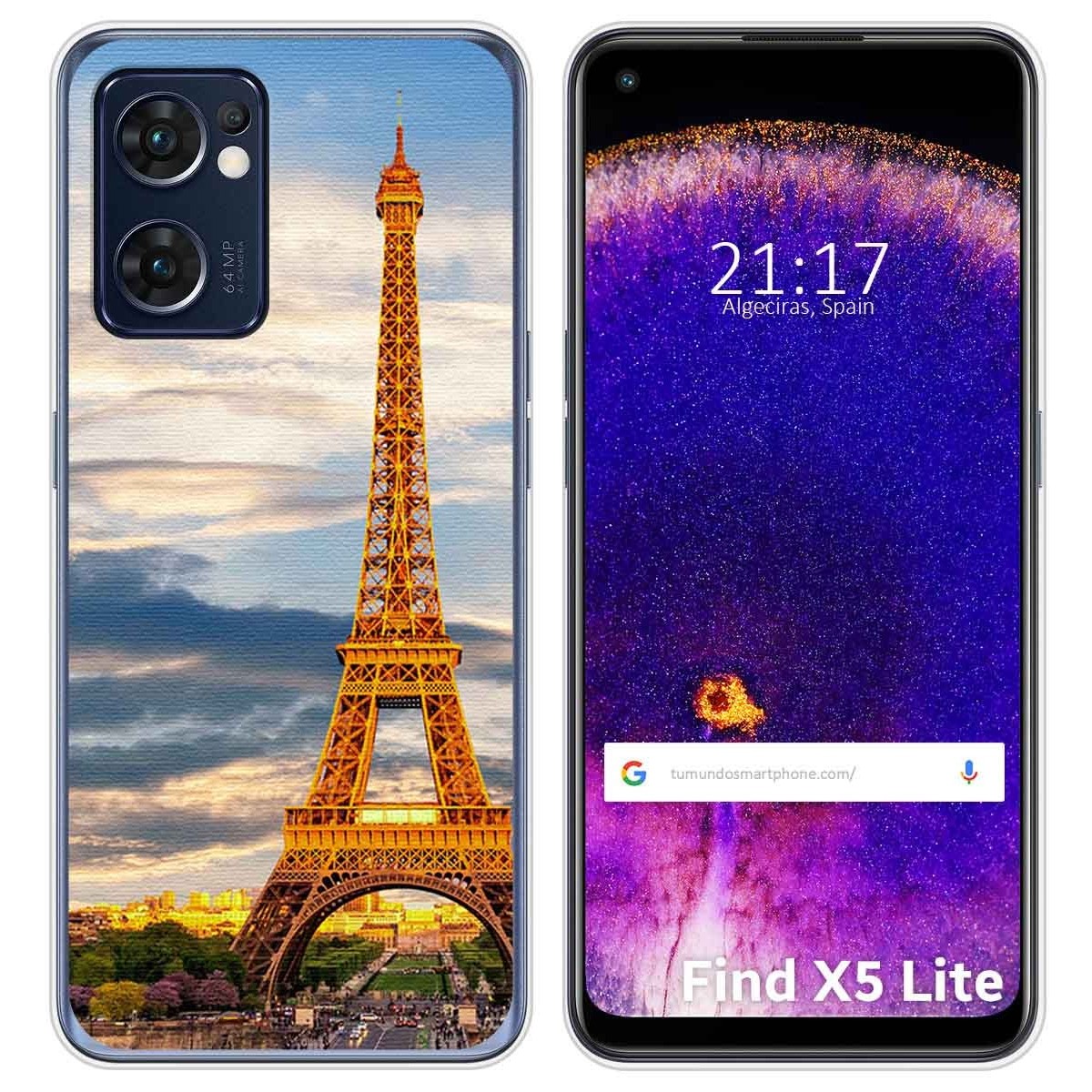 Funda Silicona para Oppo Find X5 Lite 5G diseño Paris Dibujos