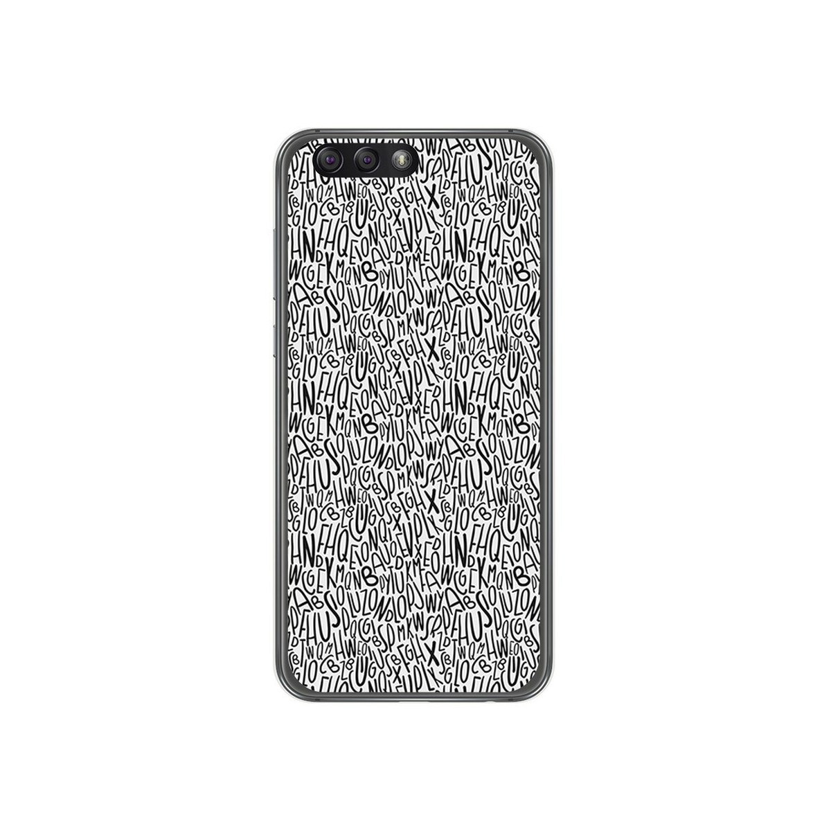 Funda Gel Tpu para Asus Zenfone 4 5.5" Ze554Kl Diseño Letras Dibujos