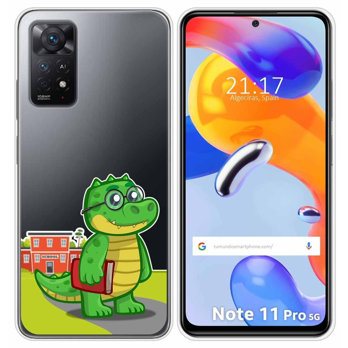 Funda Silicona Transparente para Xiaomi Redmi Note 11 Pro / 11 Pro 5G diseño Coco Dibujos