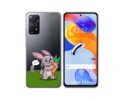 Funda Silicona Transparente para Xiaomi Redmi Note 11 Pro / 11 Pro 5G diseño Conejo Dibujos