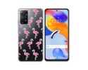 Funda Silicona Transparente para Xiaomi Redmi Note 11 Pro / 11 Pro 5G diseño Flamenco Dibujos