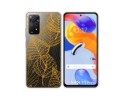 Funda Silicona Transparente para Xiaomi Redmi Note 11 Pro / 11 Pro 5G diseño Hojas Dibujos