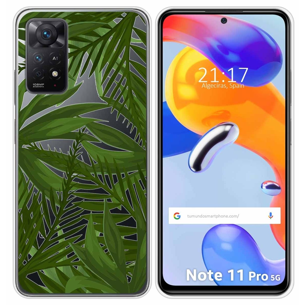 Funda Silicona Transparente para Xiaomi Redmi Note 11 Pro / 11 Pro 5G diseño Jungla Dibujos
