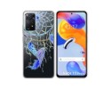 Funda Silicona Transparente para Xiaomi Redmi Note 11 Pro / 11 Pro 5G diseño Plumas Dibujos