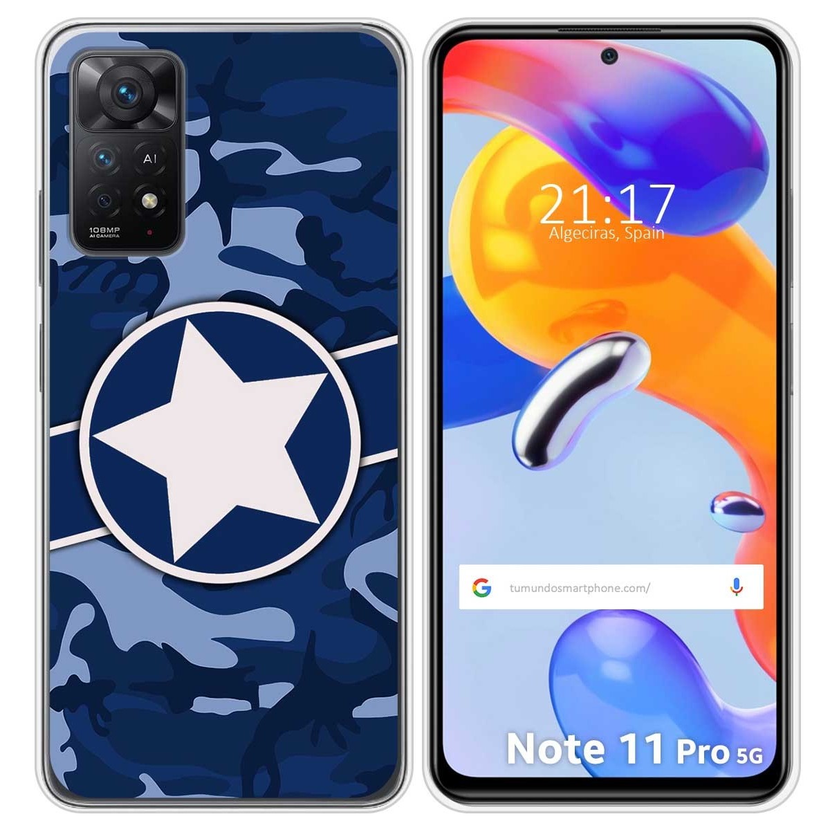 Funda Silicona para Xiaomi Redmi Note 11 Pro / 11 Pro 5G diseño Camuflaje 03 Dibujos