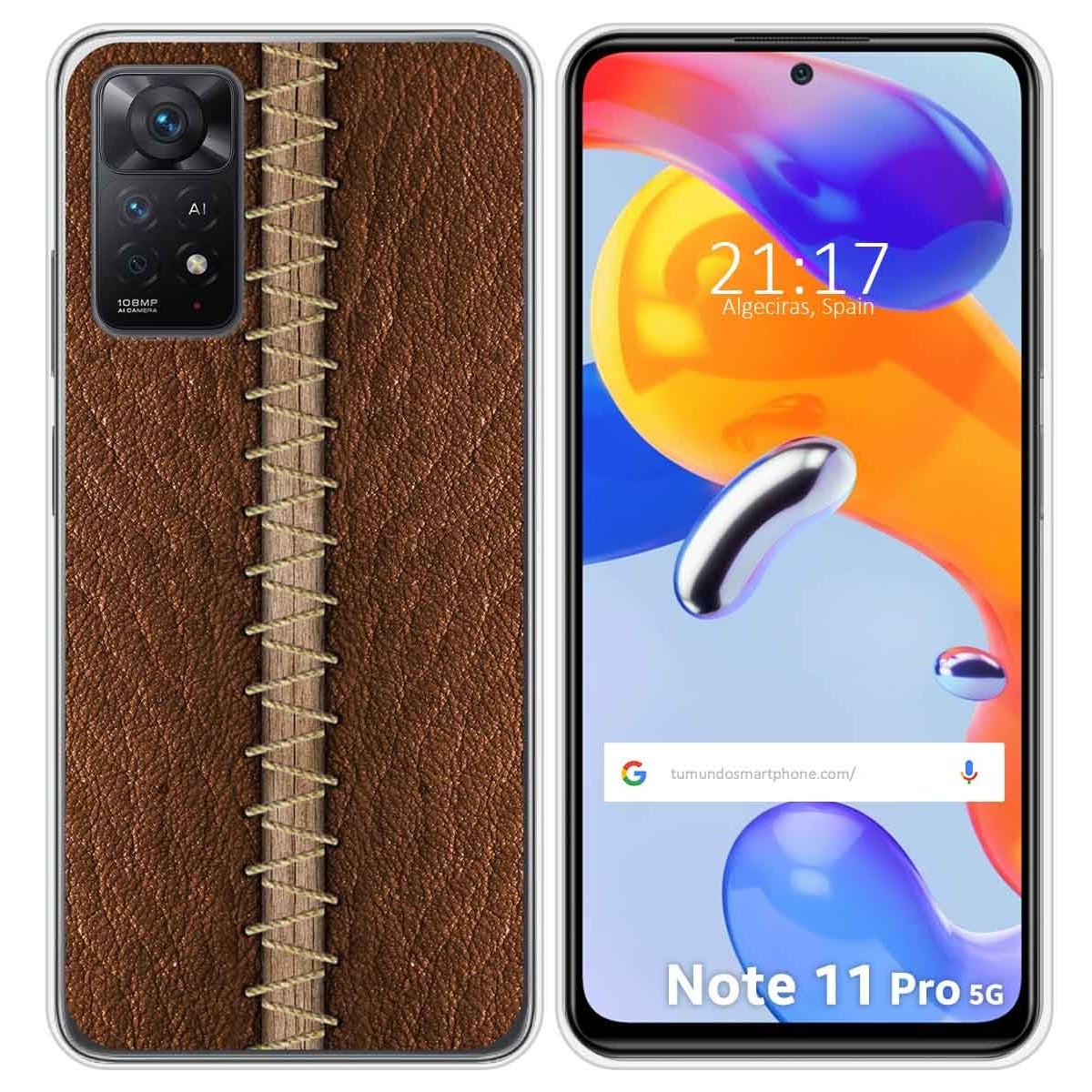 Funda Silicona para Xiaomi Redmi Note 11 Pro / 11 Pro 5G diseño Cuero 01 Dibujos