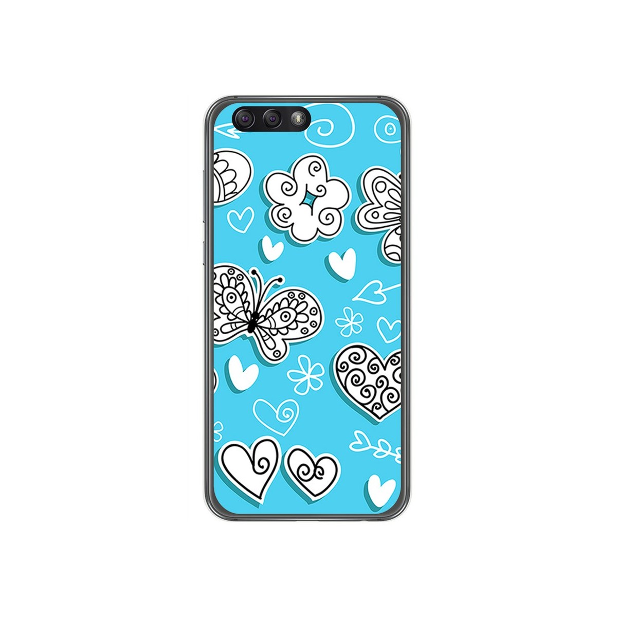 Funda Gel Tpu para Asus Zenfone 4 5.5" Ze554Kl Diseño Mariposas Dibujos